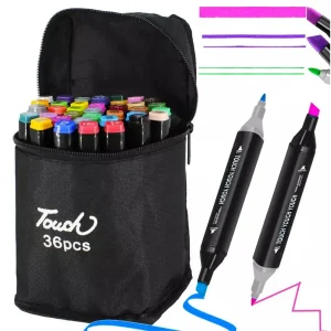 Marcadores Doblepunta 36 PCS - Touch