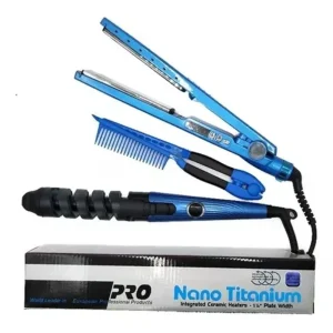 Set De Plancha + Rizadora Titanium