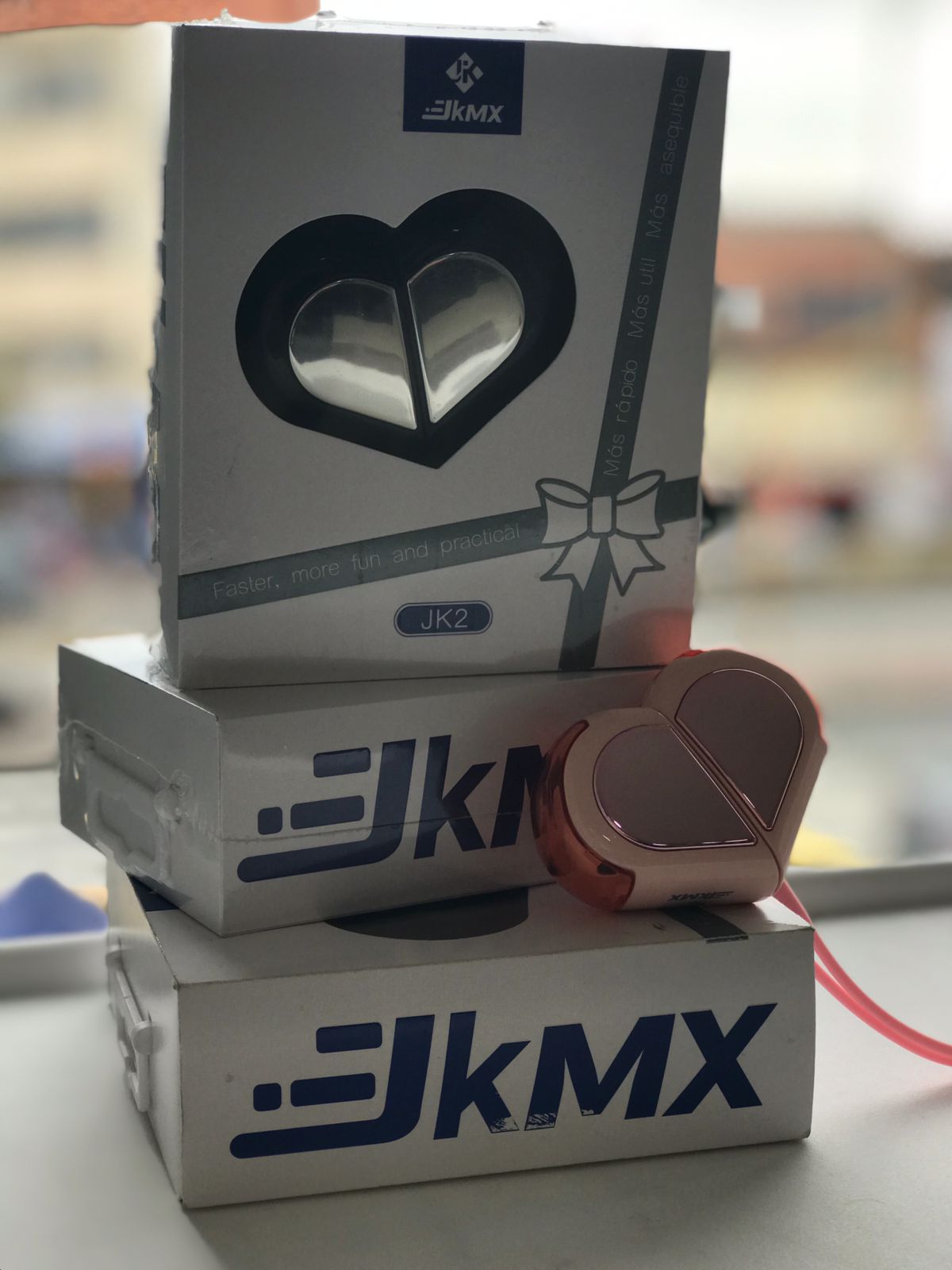 Audífonos Inalámbricos JKMX JK2 – Diseño Corazón - Imagen 2