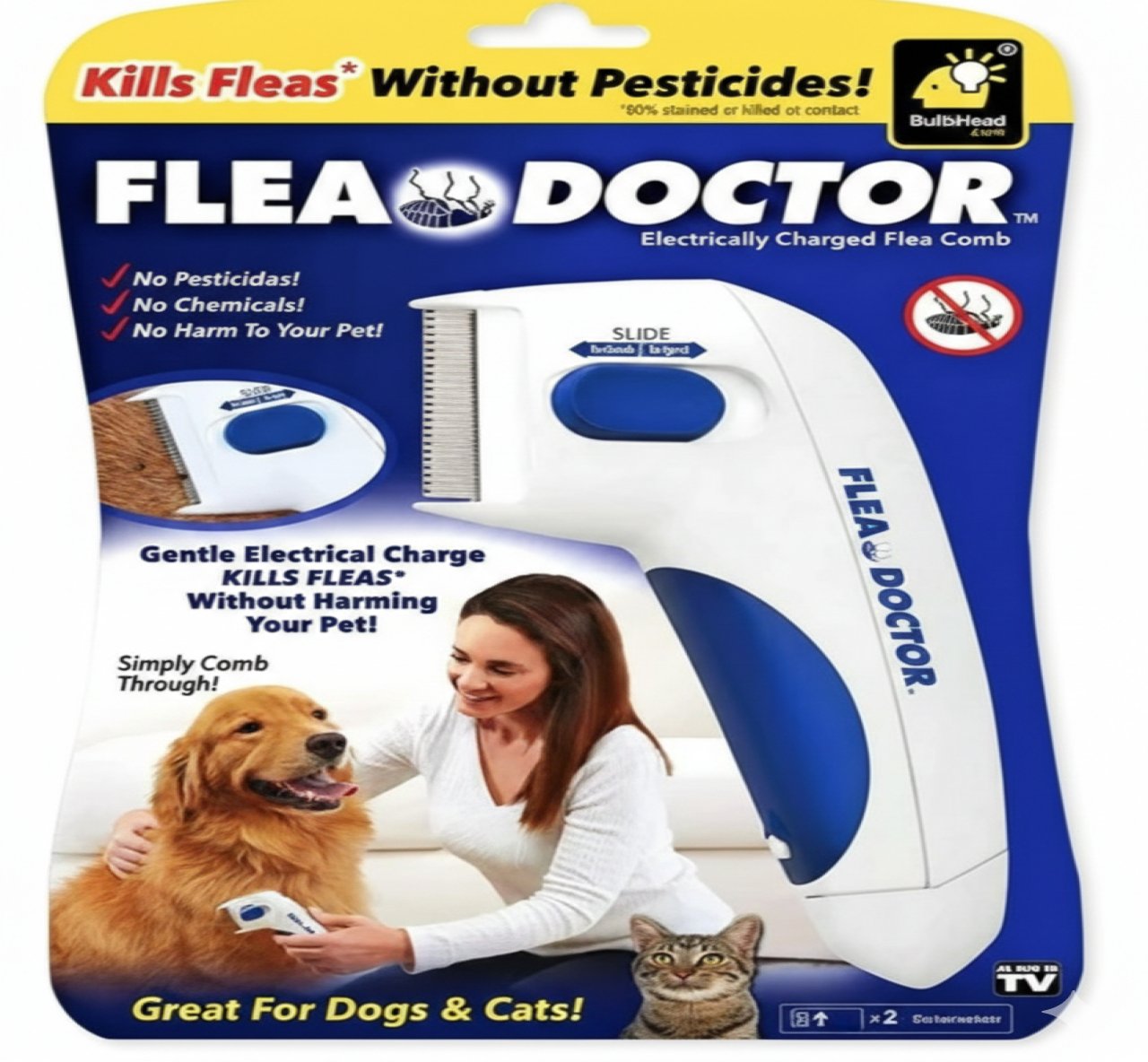 Peine Quita Pulgas para Mascotas
