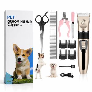 Máquina inalámbrica para mascotas con accesorios